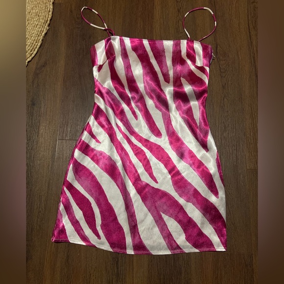 Rhea Mini Dress
The East Order pink zebra print slip party revolve formal $170 - Picture 7 of 14